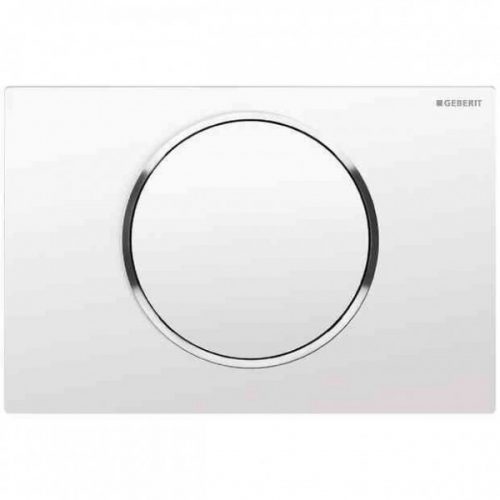Plaque de Commande Geberit Sigma10 Blanc / chromé brillant Plastique