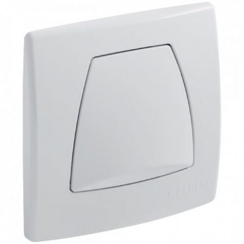 Plaque de Commande Geberit Twinline pour urinoir avec déclenchement pneumatique du rinçage Blanc Alp