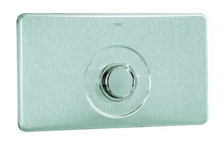 Plaque de Commande Grohe avec bouton-poussoir Stainless Steel 42261SD0