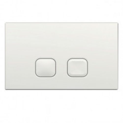 Plaque de commande PLAIN – Double touche 3/6L – Disponible en 4 coloris