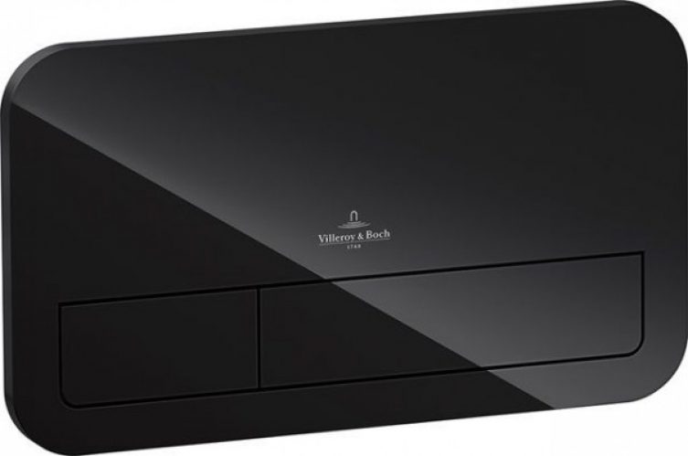 Plaque de Commande Villeroy et Boch ViConnect Noir brillant Standard 921843RB