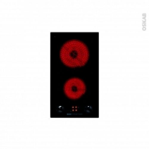 Plaque De Cuisson 2 Feux Vitroceramique 29 Cm Verre Noir Frionor Dv29