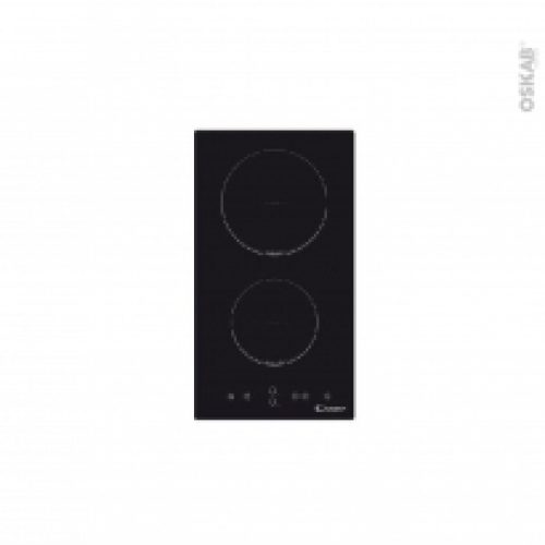 Plaque De Cuisson 2 Feux Vitroceramique 30Cm Verre Noir Candy Cdh30