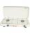 Plaque de cuisson 2 flammes ‘Rumba 2000WZ5″. Couleur blanc avec tuyau 30 cm, couvercle l:500 p:250 H:80mm