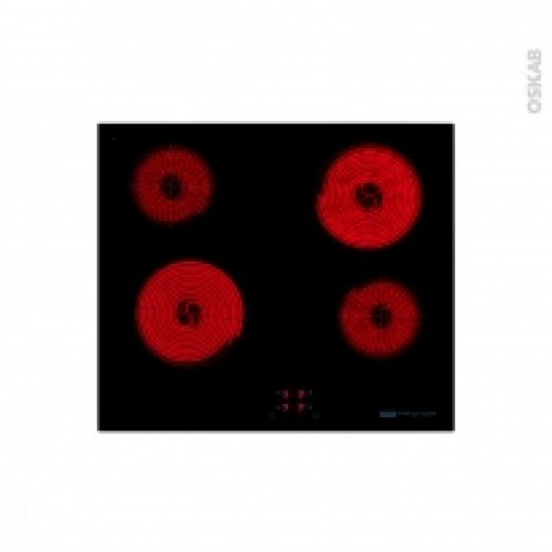 Plaque De Cuisson 4 Feux Vitroceramique 60 Cm Verre Noir Frionor Pvs584