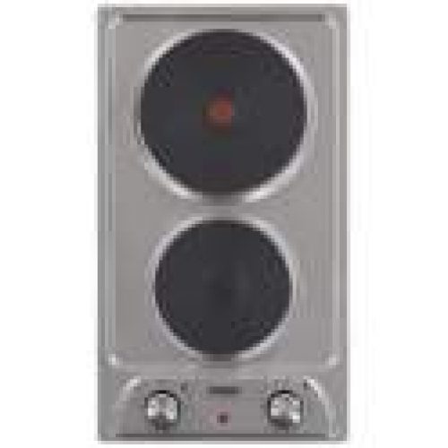 Plaque de cuisson électrique, 2 feux, inox, 290x510mm