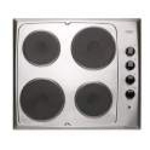 Plaque de cuisson électrique, 4 feux, inox, 580x510mm