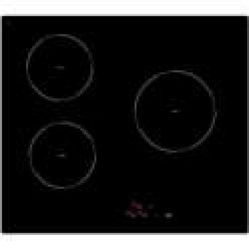 Plaque de cuisson vitrocéramique sensitive 3 zones, 590x520mm