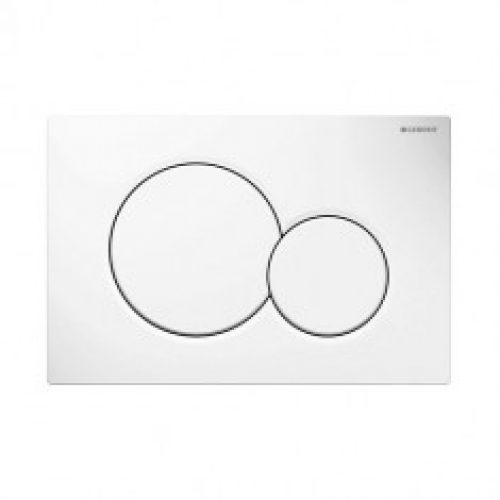 Plaque de déclenchement blanche SIGMA01 pour bâti-support UP320