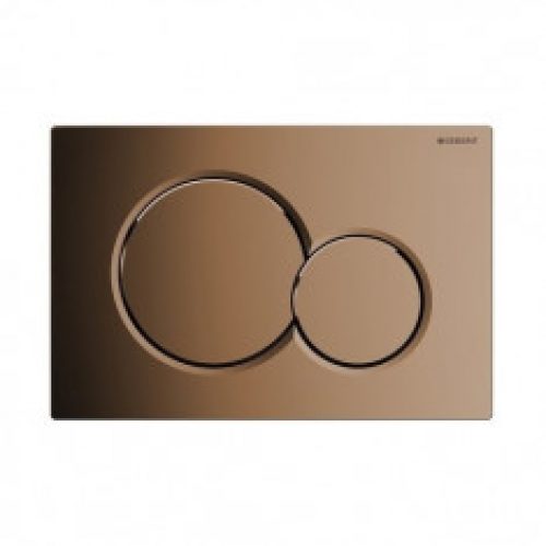 Plaque de déclenchement laiton brillant SIGMA01 pour bâti-support UP320