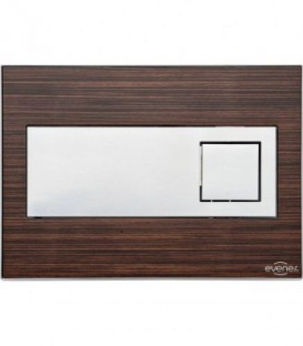 Plaque de declenchement Emon Evenes – optique bois/palissandre carre commande par l&rsquo;avant (encastré 189)
