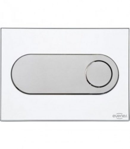 Plaque de declenchement Emon Evenes – plastique blanc transparent commande par l&rsquo;avant (encastré 189)