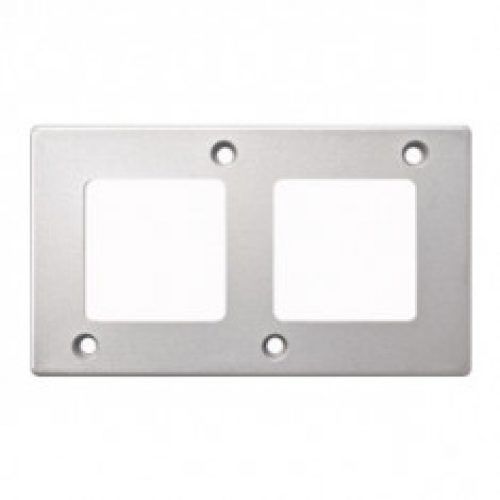 Plaque de finition 2 postes pour appareillage anti-vandalisme