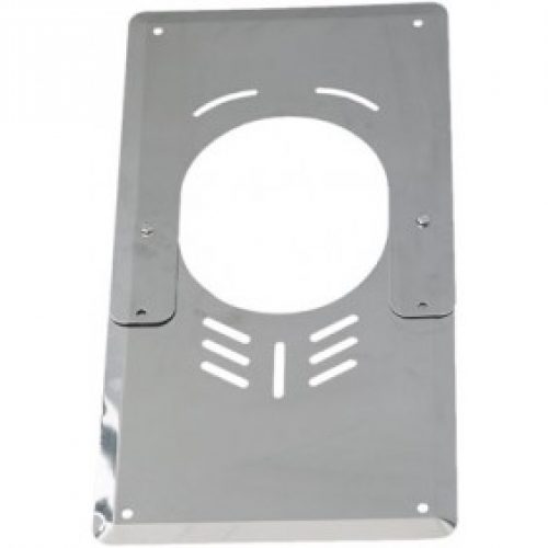 Plaque de finition basse inox ventilée