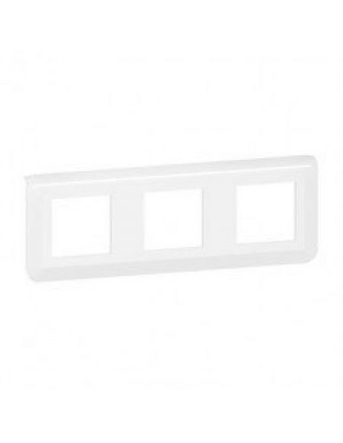 Plaque de finition horizontale Mosaic pour 3×2 modules blanc LEGRAND