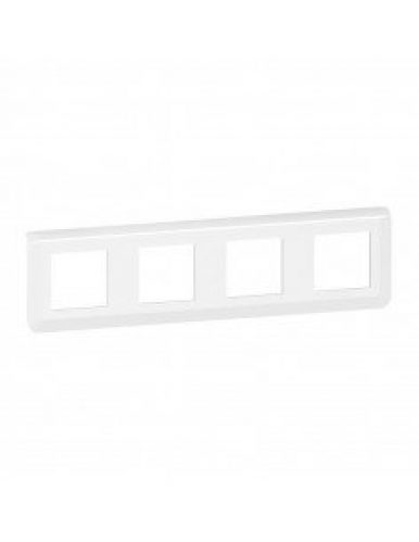Plaque de finition horizontale Mosaic pour 4×2 modules blanc LEGRAND