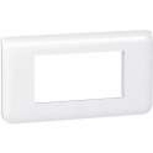 Plaque de finition horizontale Mosaic – Pour appareillage 4 modules – Blanc -…