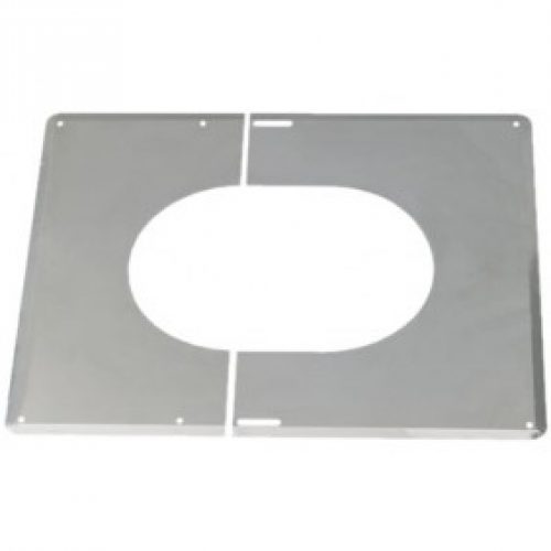 Plaque de finition inox 30° à 45° – diamètre 200 mm