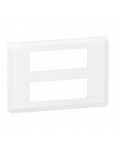 Plaque de finition Mosaic pour 2×6 modules blanc LEGRAND