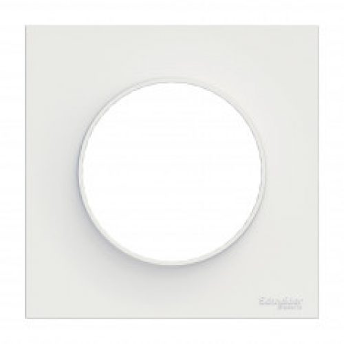 Plaque de finition ODACE Styl 1 poste – Blanc – S520702