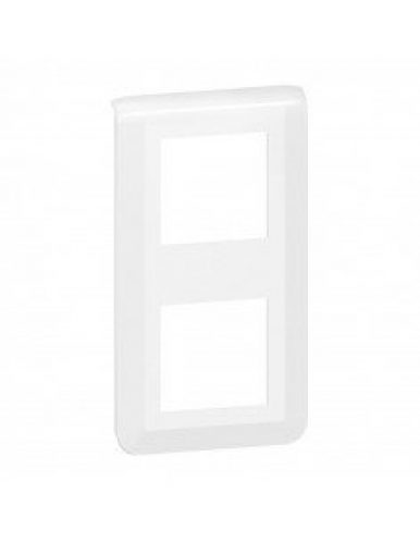 Plaque de finition verticale Mosaic pour 2×2 modules blanc LEGRAND