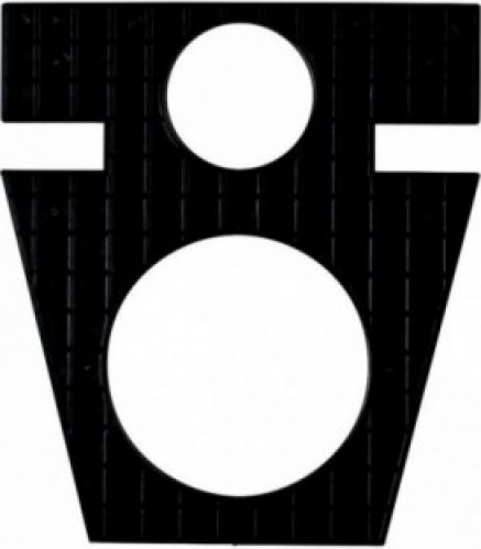 Plaque de montage pour carrelage noire