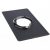 Plaque de propreté acier émail noir mat – 300 x 300 mm