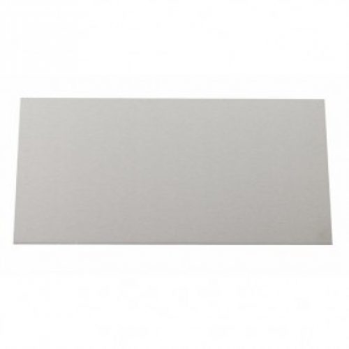 Plaque de propreté inox adhésive rectangulaire