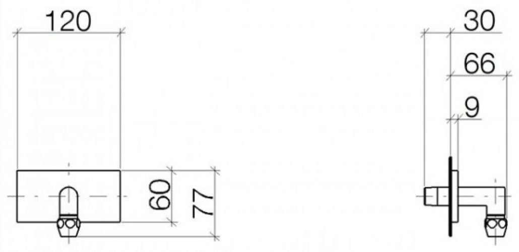 Plaque de recouvrement Dornbracht Smart Water Sets