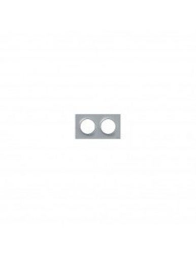 Plaque grise pour interrupteur 2 postes SCHNEIDER Odace horizontaux…