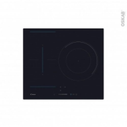 Plaque Induction 3 Foyers Verre Noir Candy Ctp634Sc