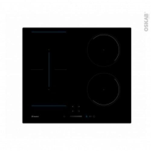 Plaque Induction 4 Foyers Verre Noir Candy Ctp643Sc
