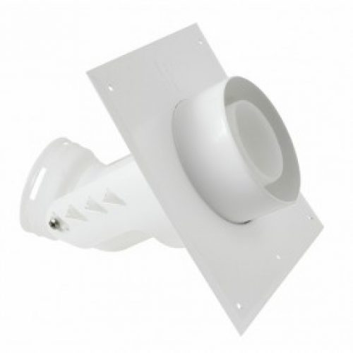 Plaque murale et coude – diamètre 80 mm – Econext