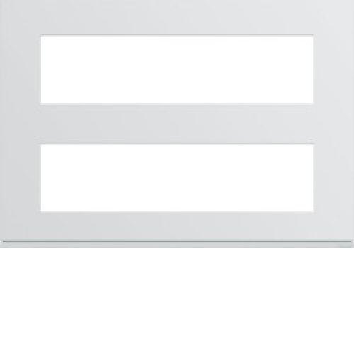 Plaque plast 8M + 8M pure – APPAREILLAGE MURAL GALLERY HAGER WXP0096