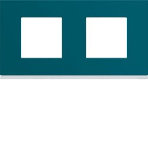 Plaque plastique 2P H71 peacoc – APPAREILLAGE MURAL GALLERY HAGER WXP0812