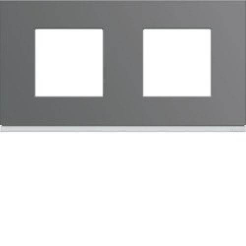 Plaque plastique 2P H71 taupe – APPAREILLAGE MURAL GALLERY HAGER WXP0912