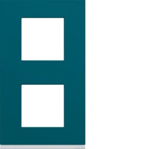 Plaque plastique 2P V71 peacoc – APPAREILLAGE MURAL GALLERY HAGER WXP0842