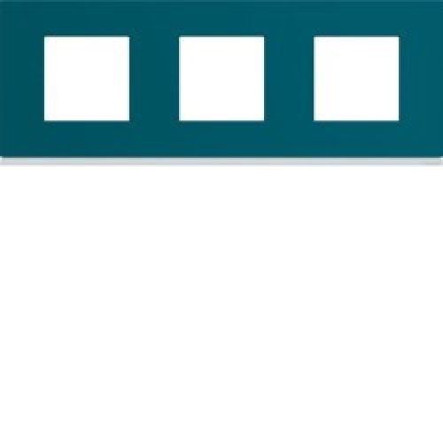 Plaque plastique 3P H71 peacoc – APPAREILLAGE MURAL GALLERY HAGER WXP0813