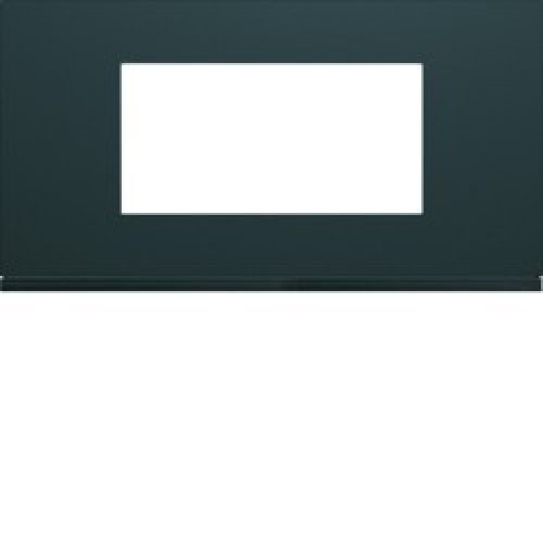 Plaque plastique 4M E71 anthr – APPAREILLAGE MURAL GALLERY HAGER WXP1004