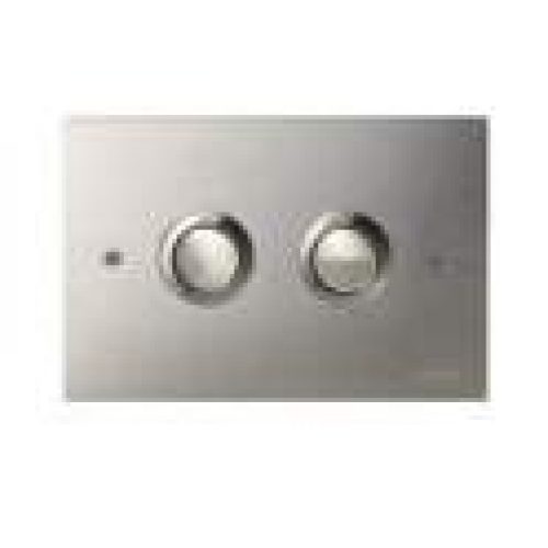 Plaque pneumatique P7 Valsir, inox brillant