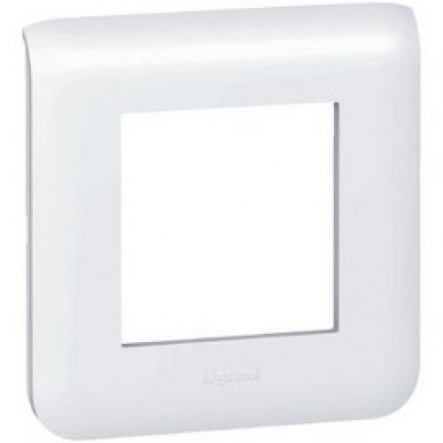Plaque pour 2 modules Mosaic Legrand Alu