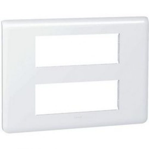 Plaque pour 2×6 modules Mosaic Blanc Legrand 078836