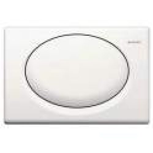 Plaque RUMBA synthétique blanche, 1 touche