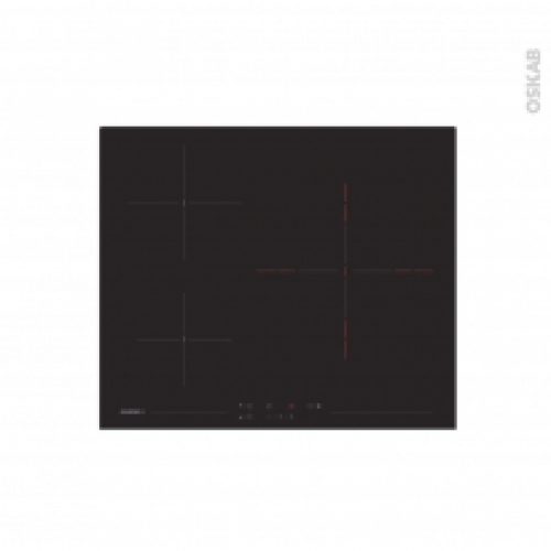 Plaque Vitro 3 Foyers Verre Noir Rosieres Rkh63Tct1