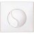 Plaque YIN YANG blanche