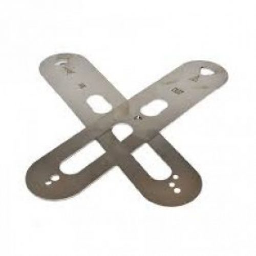 Plaques de propreté pour garnitures XS4 – inox – la paire