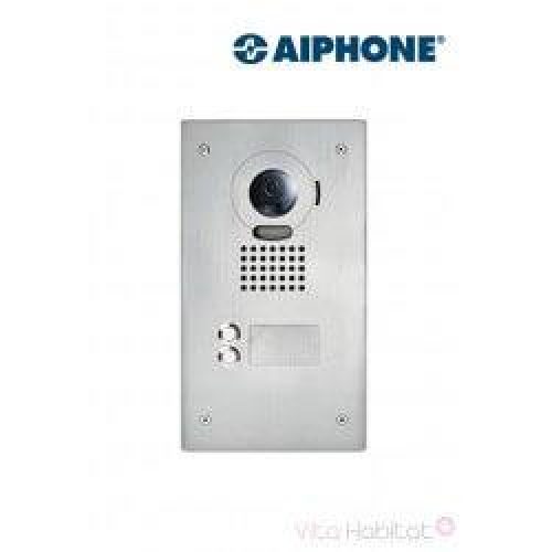Platine de rue JO2DVF 2 touches pour portier vidéo AIPHONE – encastrée – 130405