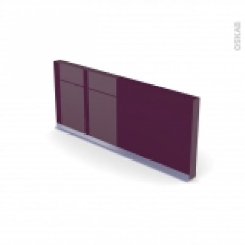 Plinthe De Cuisine Keria Aubergine Avec Joint D Etancheite L220Xh154