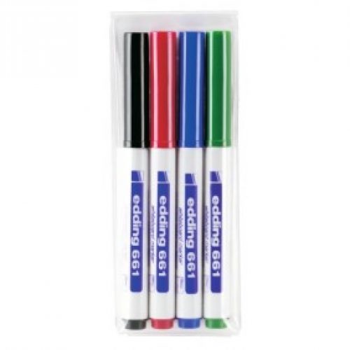 Pochette de 4 marqueurs effaçables – pour tableaux blancs – E 661