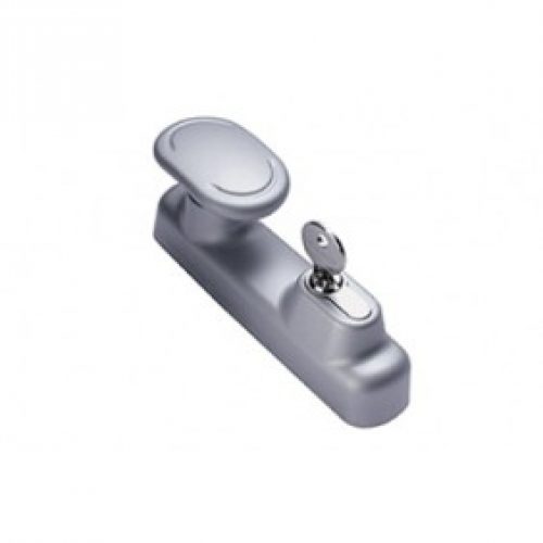 Poignée bouton fixe extérieur – à condamnation par clé prisonnière